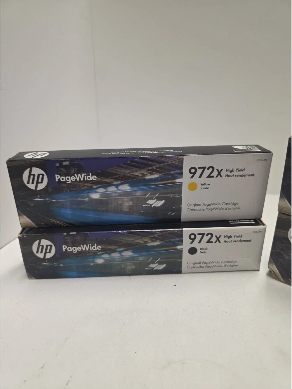 HP 972X PageWide High Yield Black Cyan, Magenta, & Yellow 4/21, 5/25, 1/25, 425